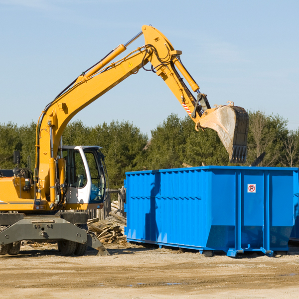 how does a residential dumpster rental service work in Casas